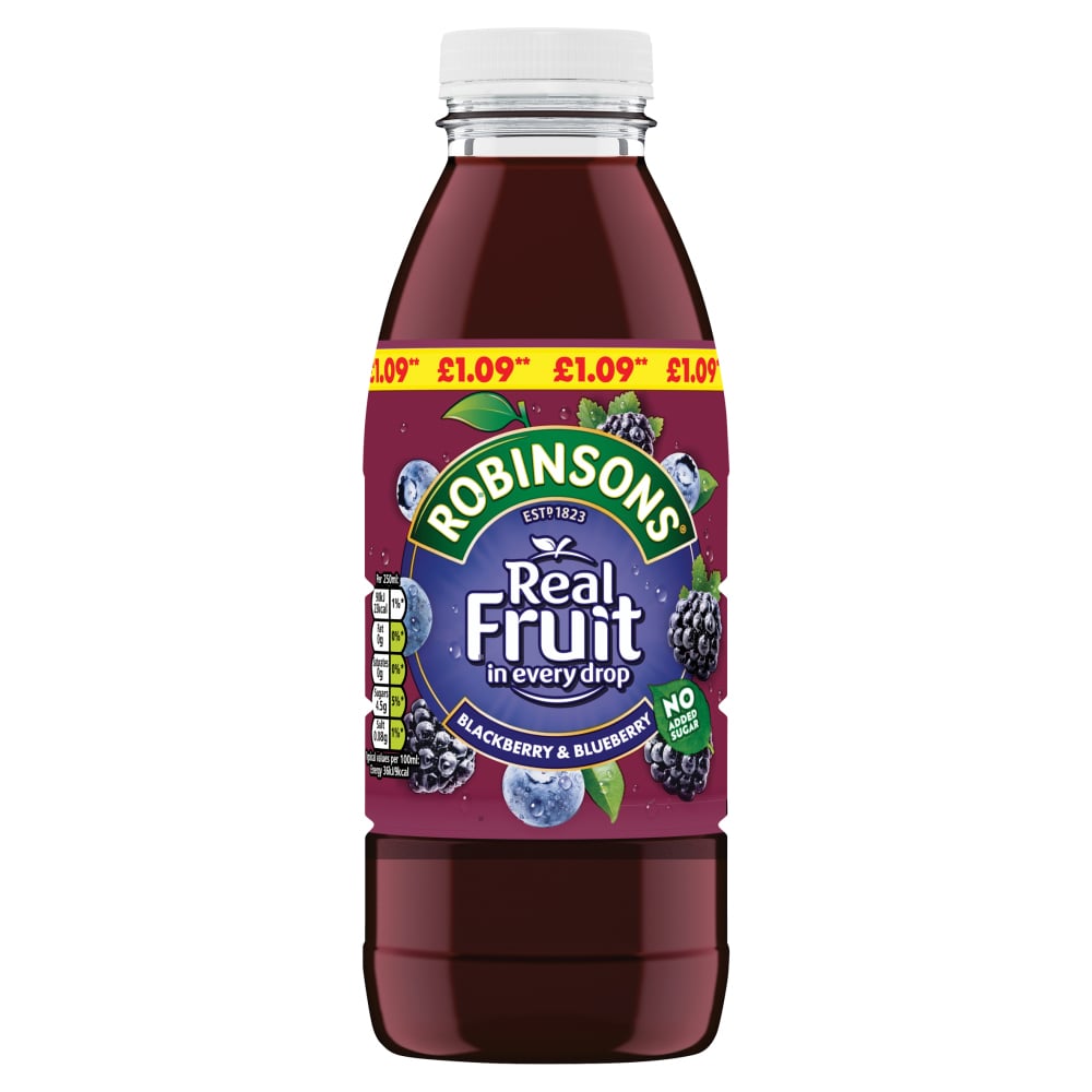 Robinsons Blackberry and Blueberry Juice 500ml Image