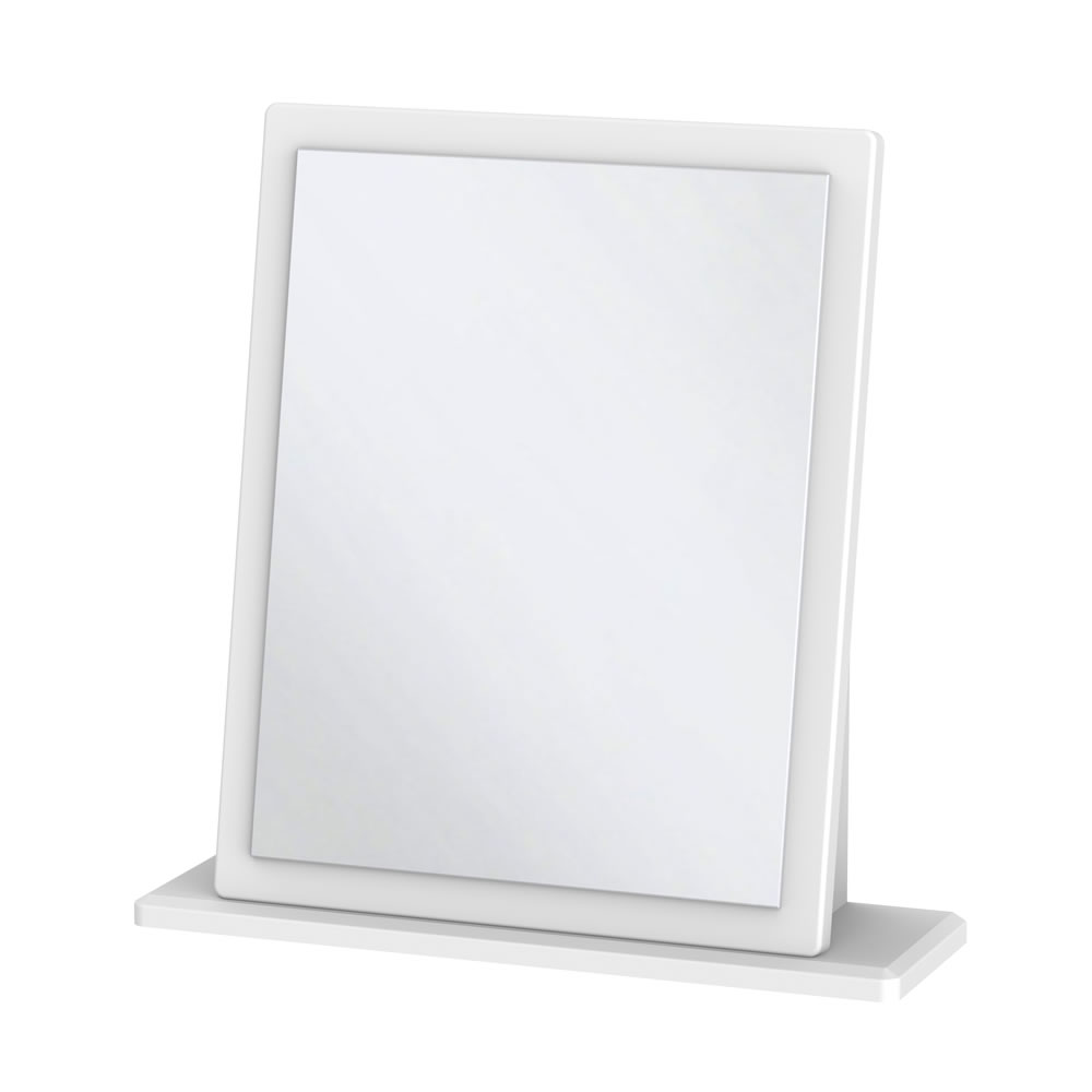 Palma 50 x 48cm White Ash Effect Mirror Image 1