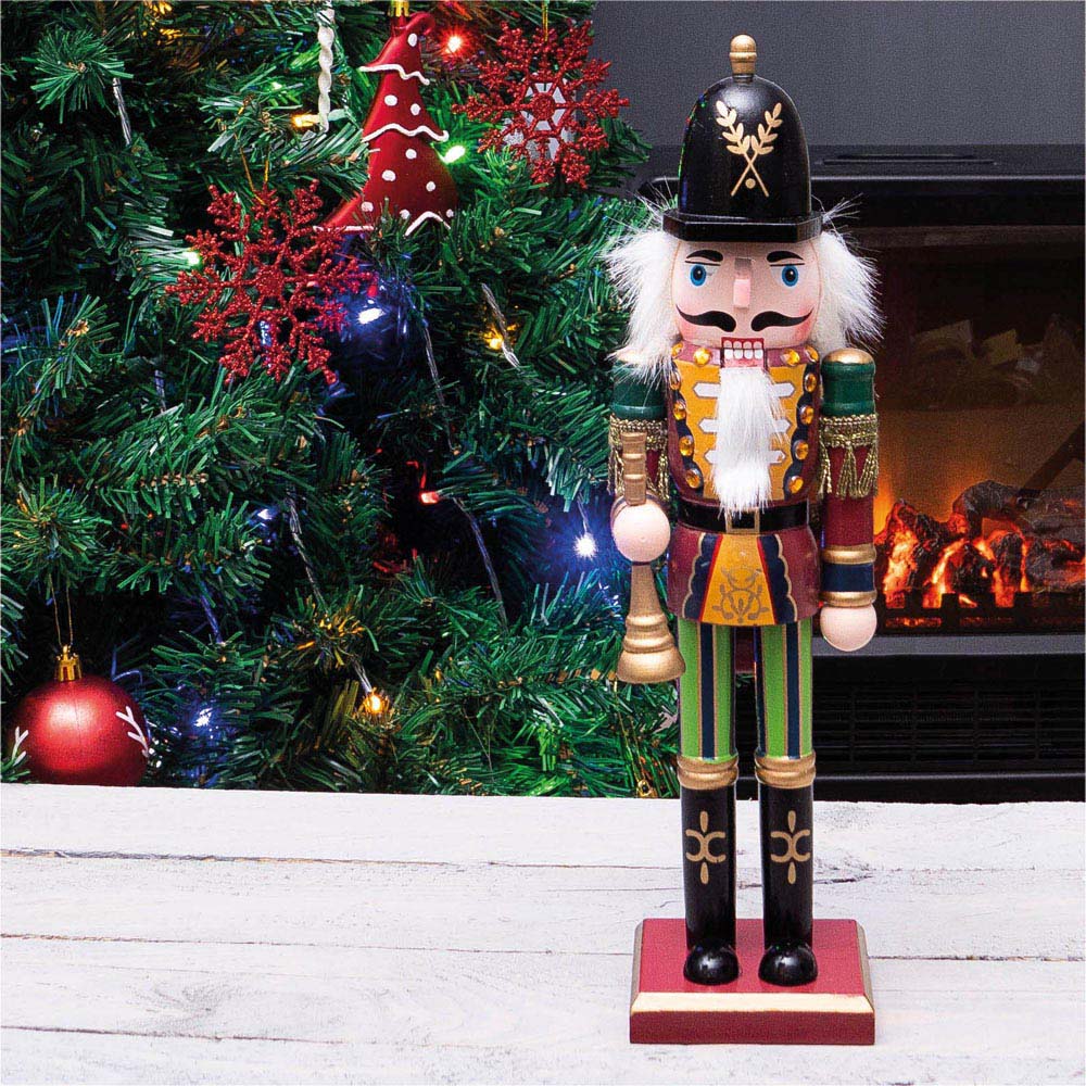 St Helens Multicolour Christmas Nutcracker with Bugle Image 2