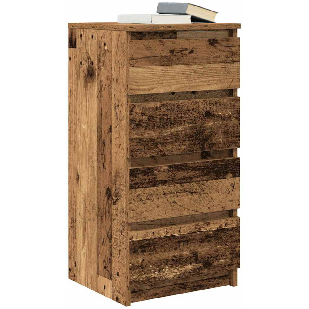 vidaXL 4 Drawer Old Wood Sideboard Image 4