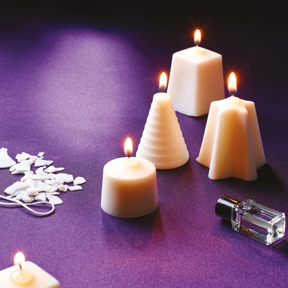 House of Crafts Beige Soy Wax Candle Making Craft Kit Image 2