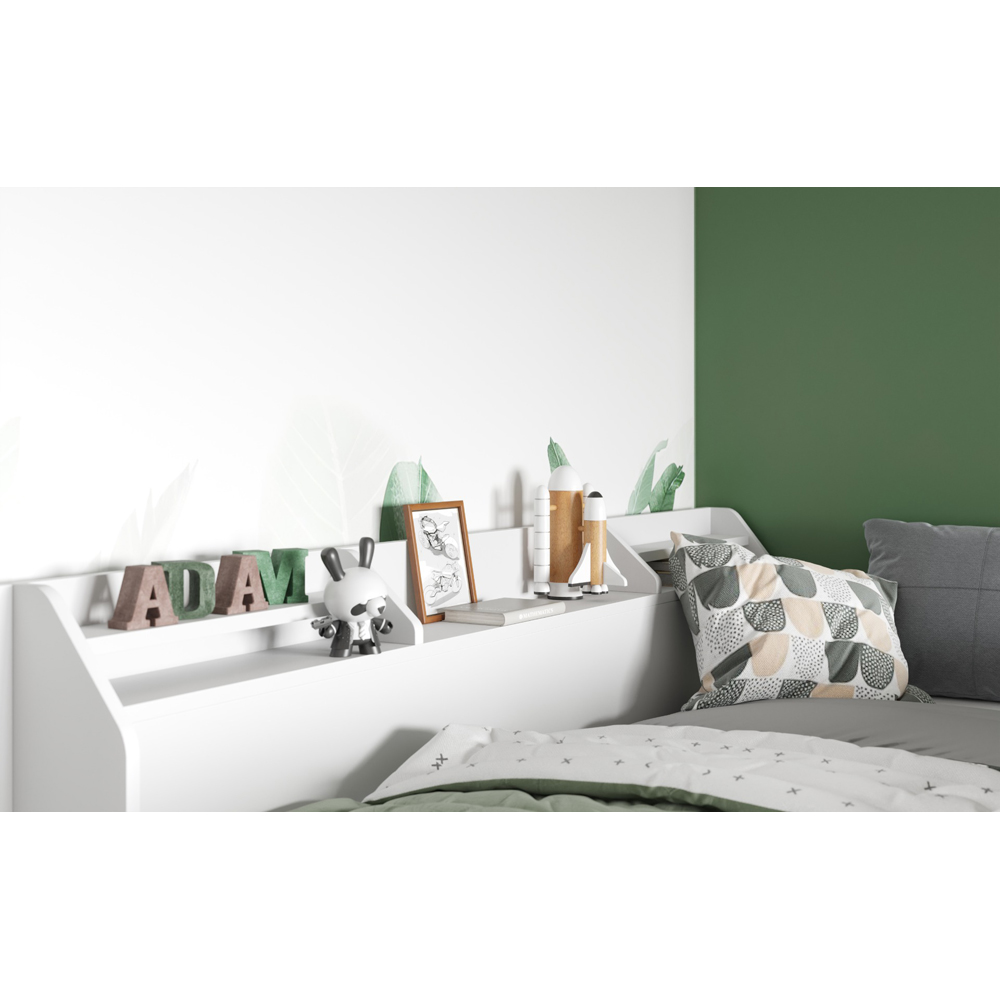 Flair Stepaside Triple Sleeper White L Shaped Bunk Bed Image 3