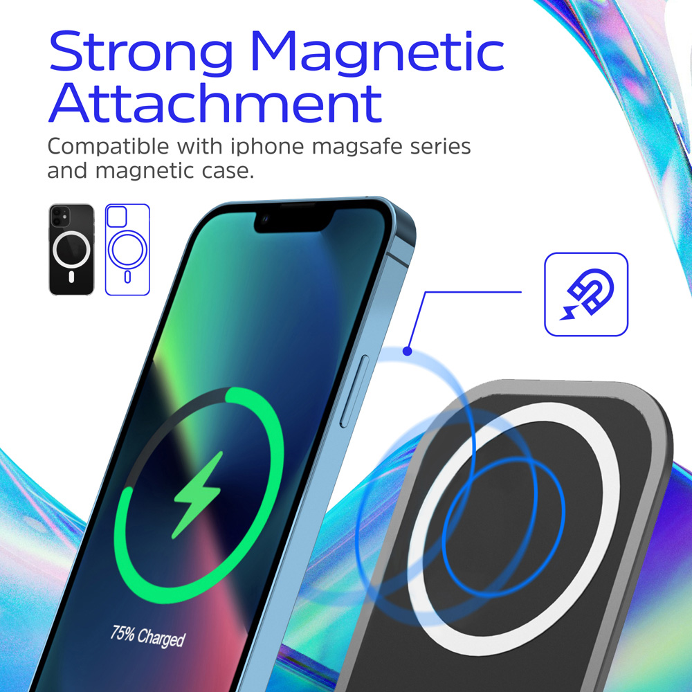 Energizer WCP109 15W QI Black Magnetic Wireless Charging Stand 15W Image 3