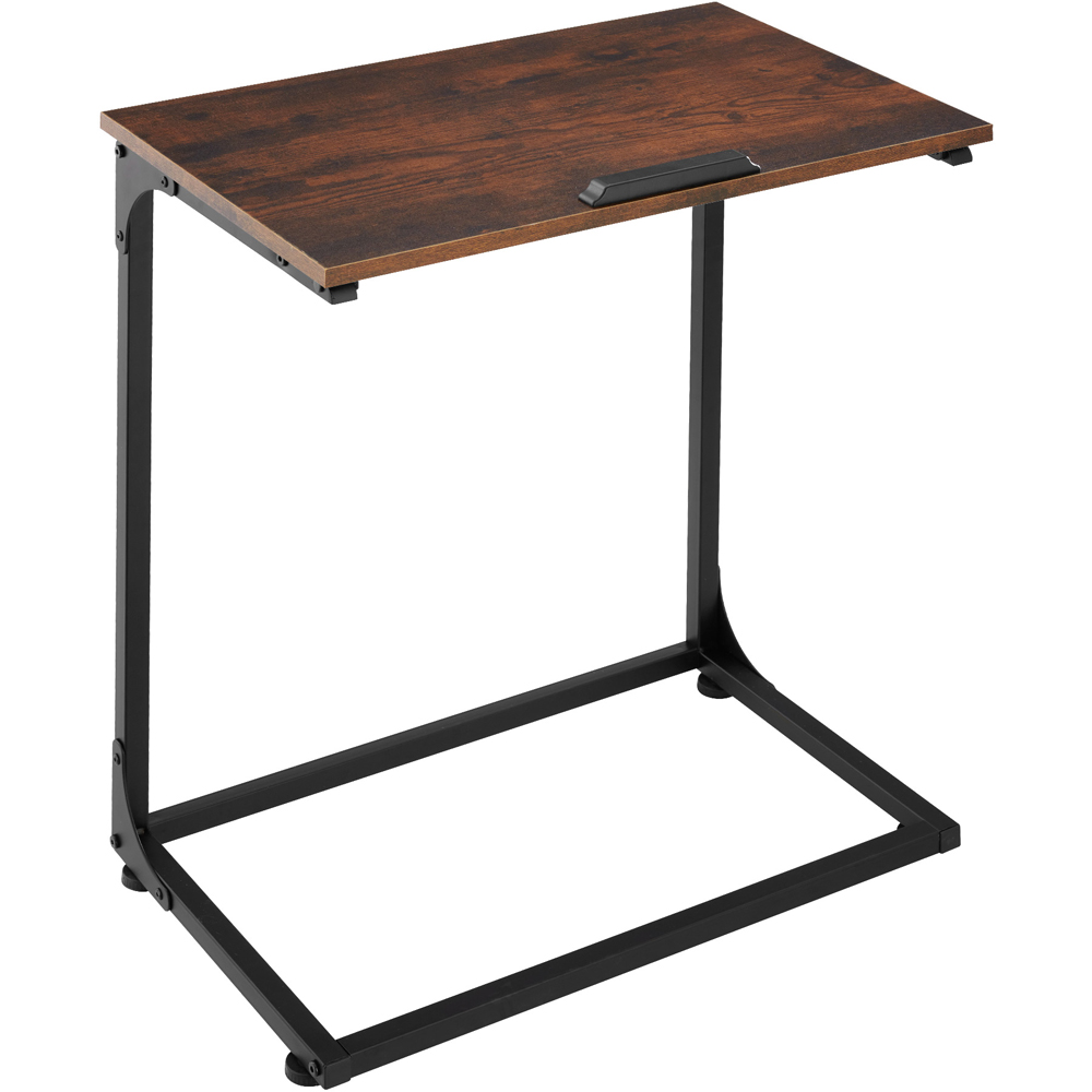 tectake Ruston Dark Wood Bedside Table Image 2