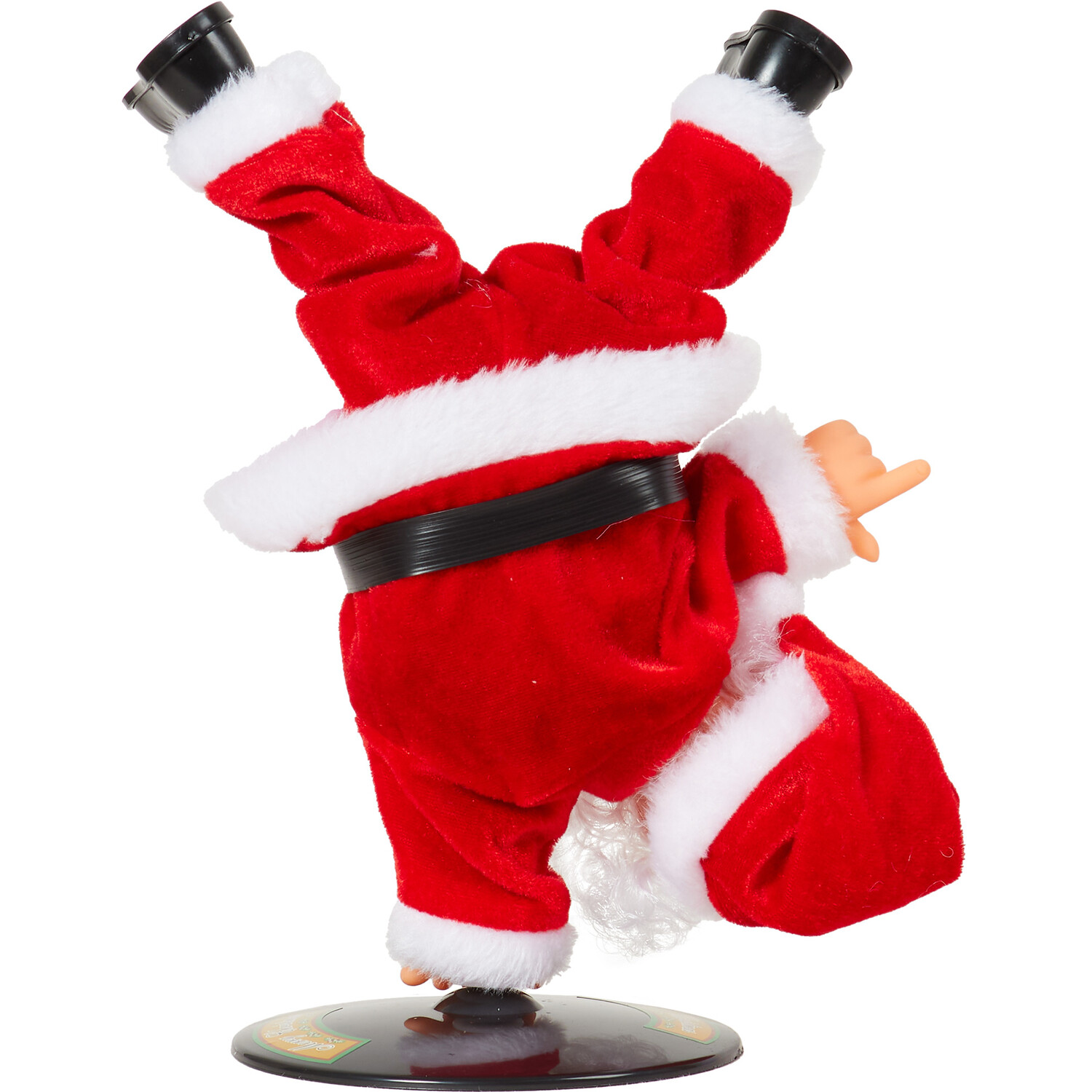 Break Dancing Santa Christmas Decoration - Red Image 3