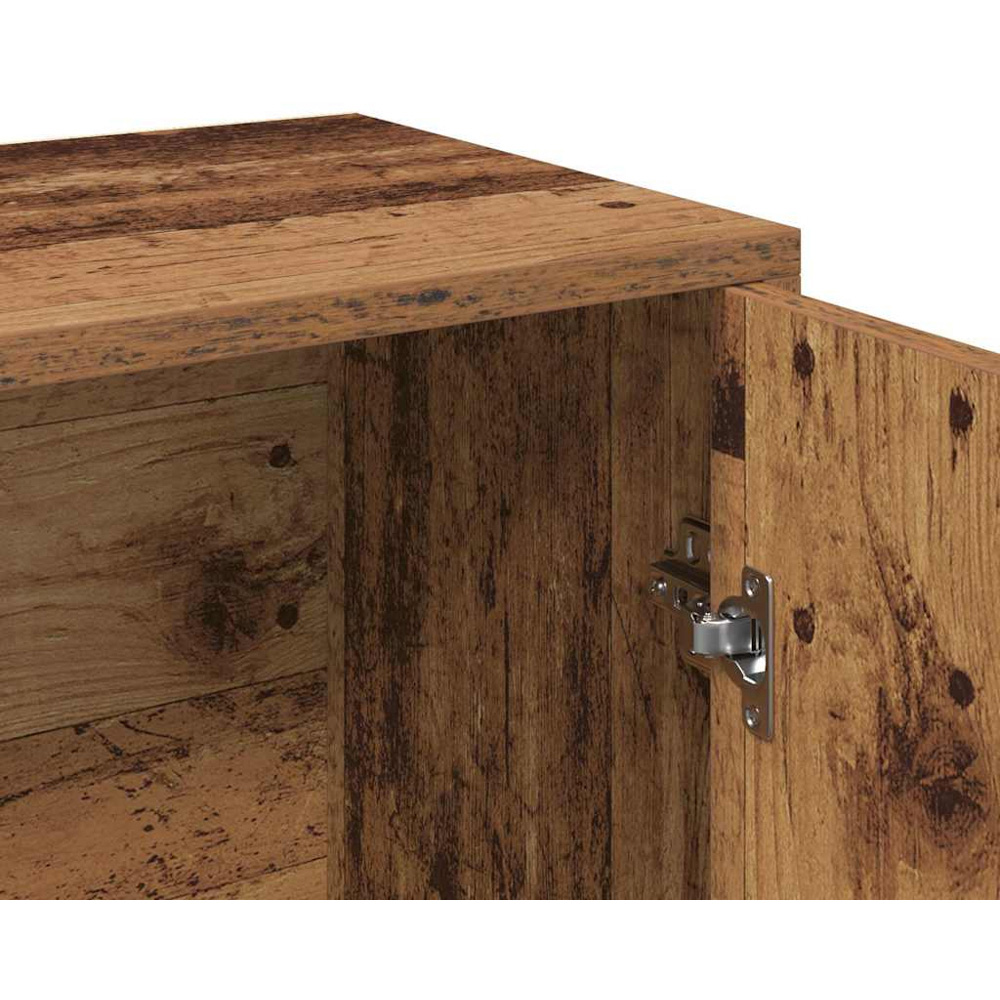 vidaXL 2 Door 2 Shelf Old Wood Sideboard Image 8
