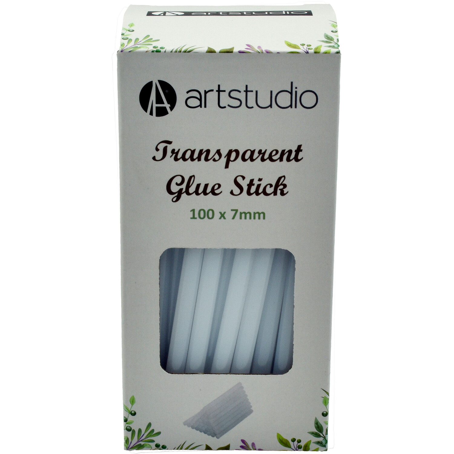 Pack of 100 Transparent Glue Sticks Transparent Image 1