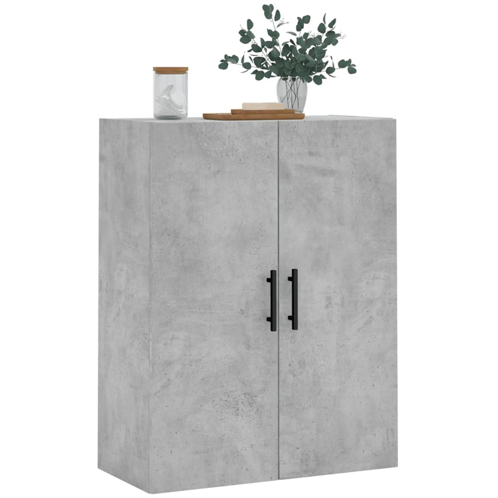 vidaXL 2 Door Concrete Grey Wall Mounted Cabinet Image 3