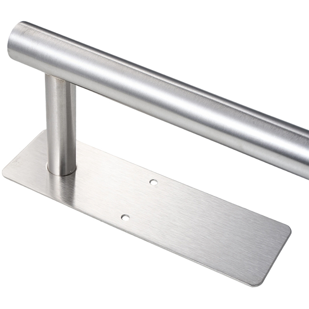 Living and Home 2-in-1 Silver Wall-Mounted Towel and Toilet Roll Holder 34cm Image 7