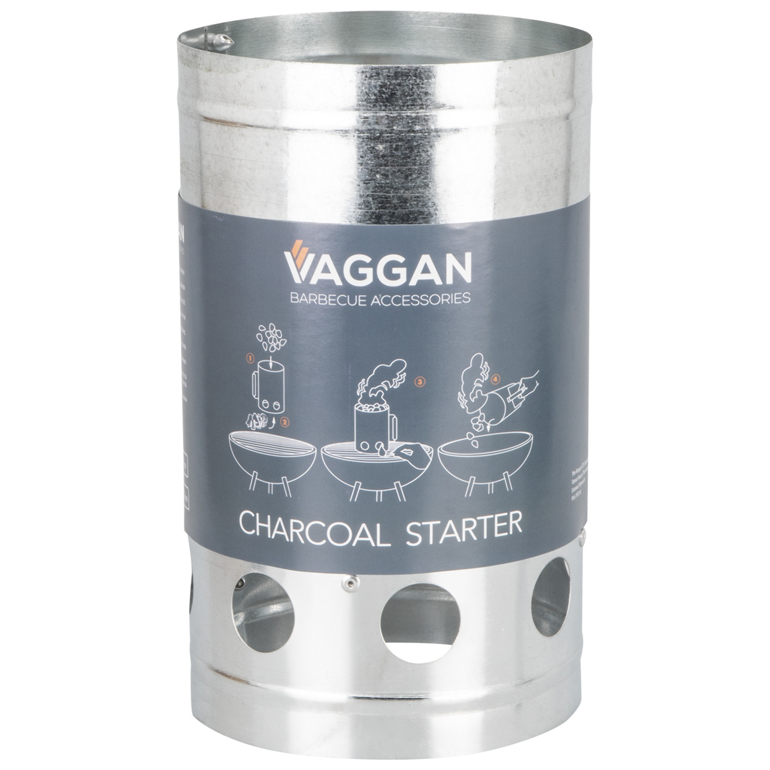 Charcoal Starter - Silver Image 1