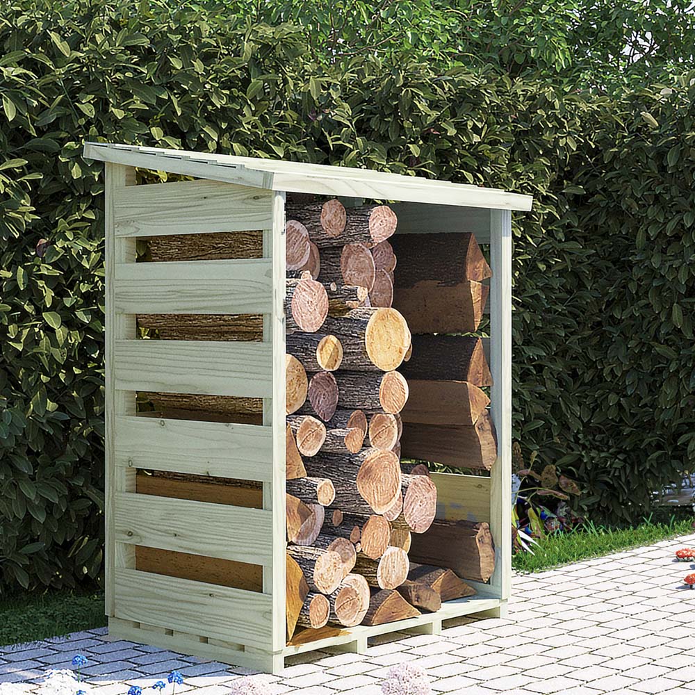 Shire GB 3 x 2ft Pressure Treated Log Store Image 6
