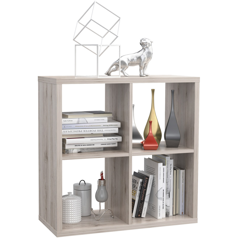 Florence Mauro 4 Shelf Sand Oak Bookshelf Image 4