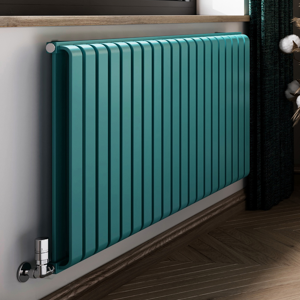 Terma Warp Room 4931 BTU Matt Teal Radiator 630 x 1305mm Image 2