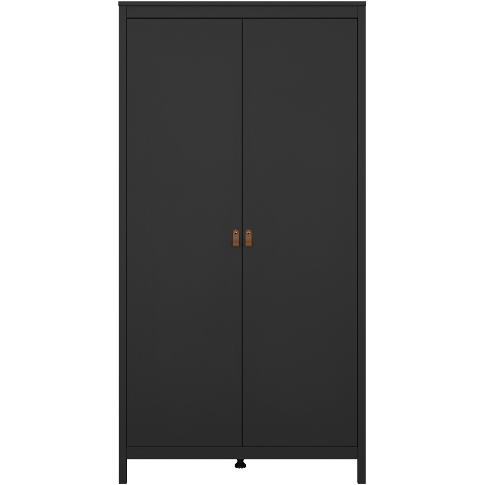 Florence Barcelona 2 Door Matt Black Wardrobe Image 3