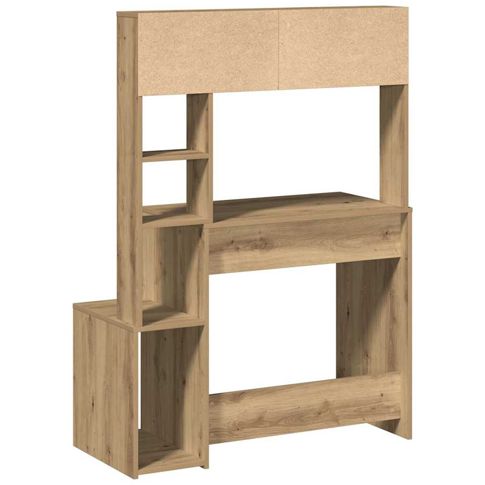 vidaXL 6 Shelf Computer Desk Artisan Oak Image 5