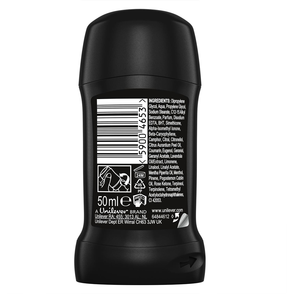 Lynx Black Vanilla Deodorant Stick 50ml 3 Pack Image 4
