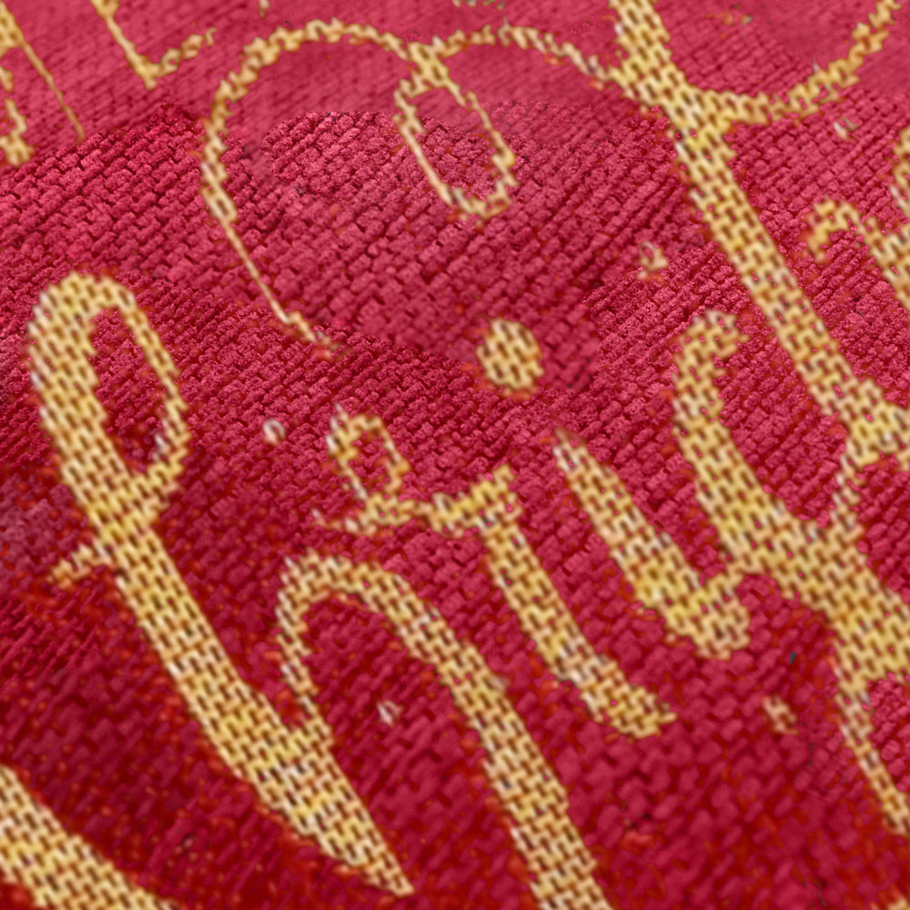 Noel Square Xmas Floral Merry Christmas Draught Excluder 12 x 90cm Image 3