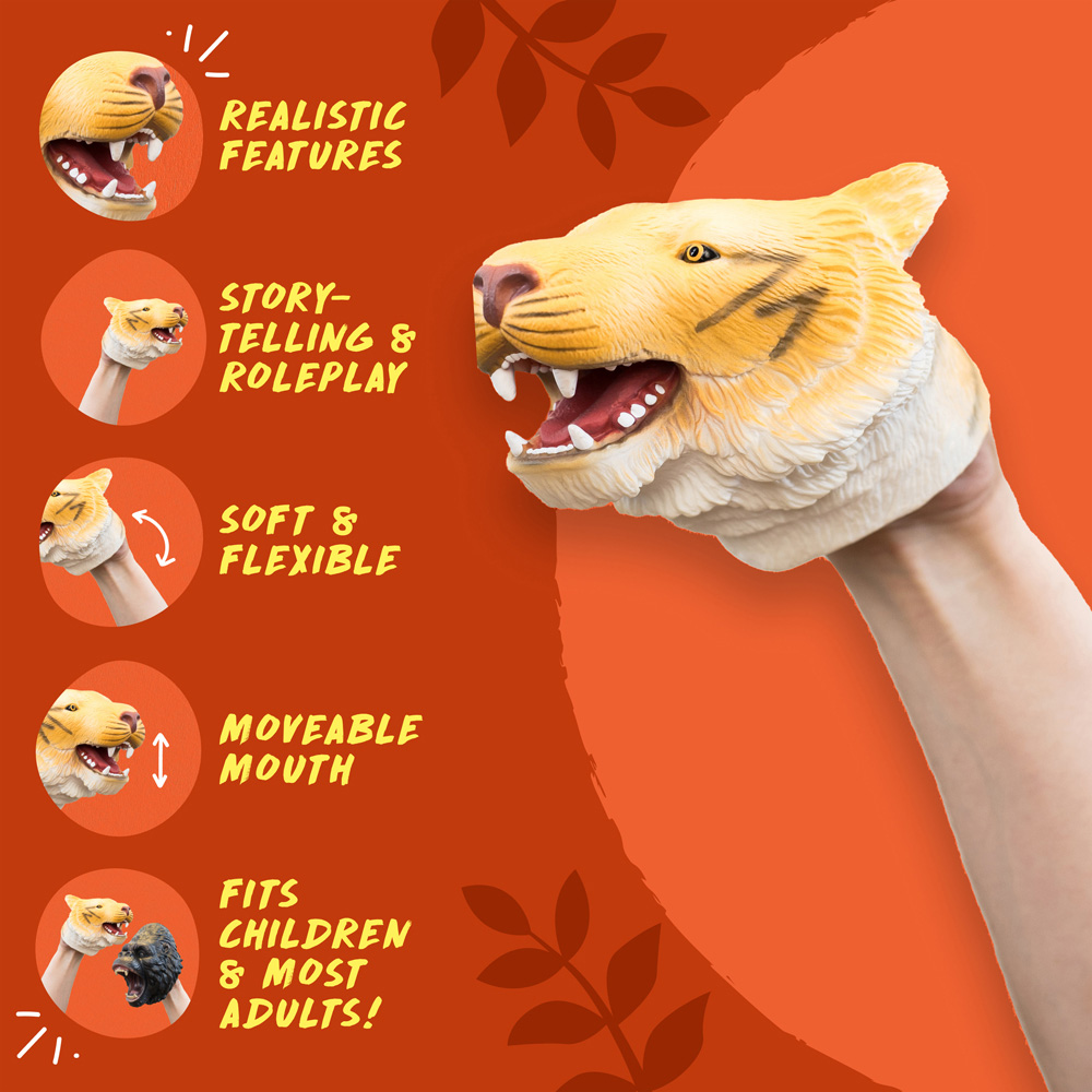 Wild Thingz Tiger Hand Puppet Image 6
