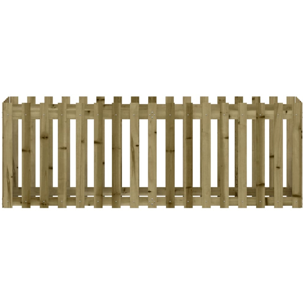 vidaXL Brown Pine Wood Raised Garden Bed 70 x 50 x 200cm Image 4