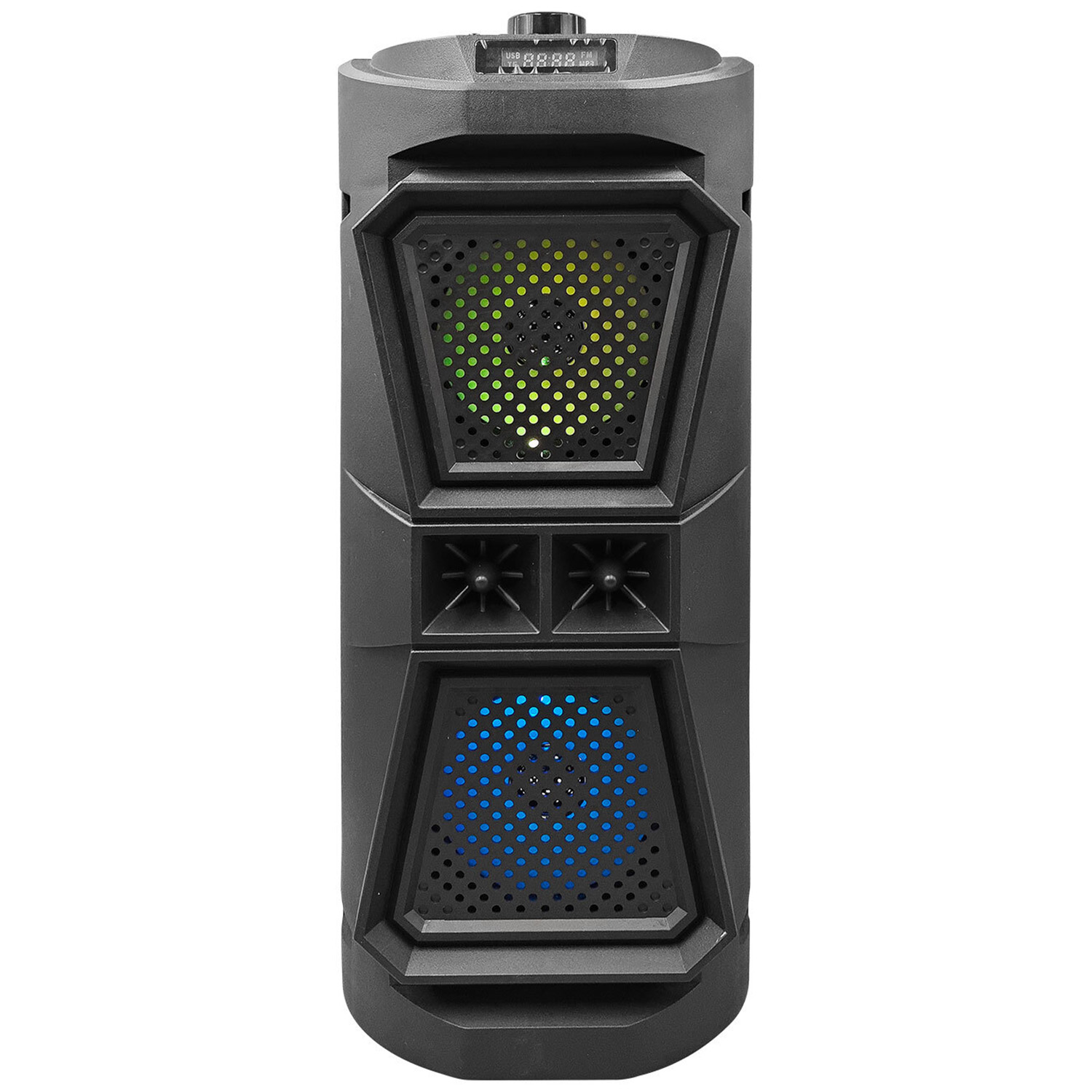 Black Karaoke Speaker with Microphone Image 1