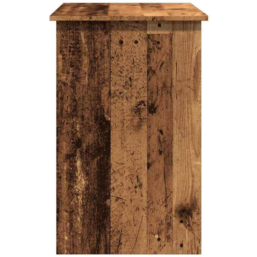 vidaXL Single Door Single Drawer Computer Desk Old Wood Image 5