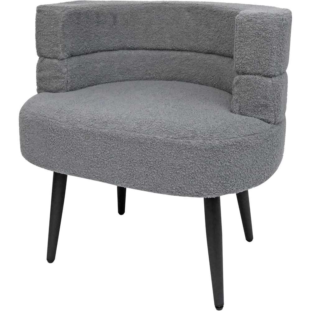 Alivio Grey Sherpa Sofa Chair Image 3