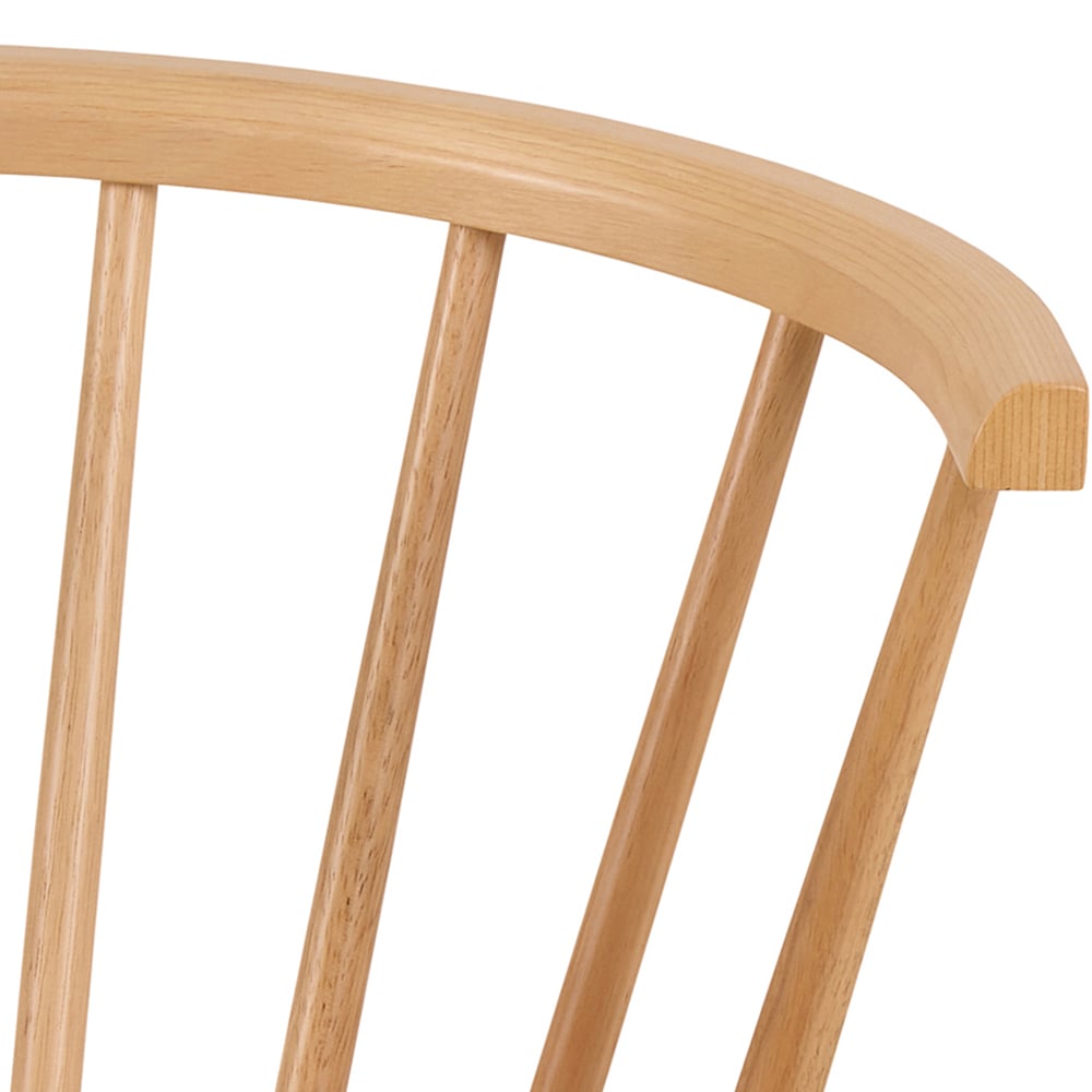 Florence Ida Set of 2 Oak Dining Chair Image 5