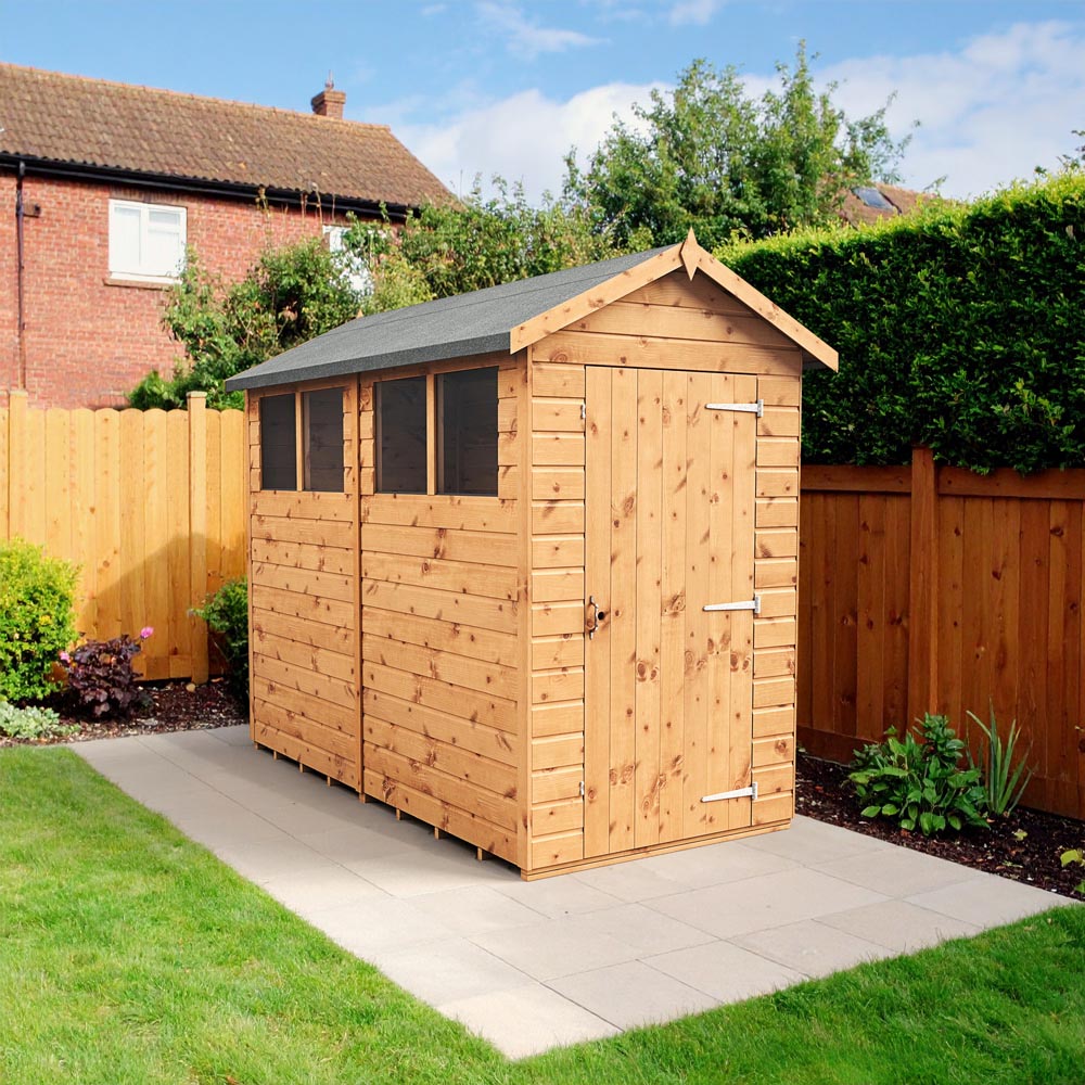 Empire Sheds 4 x 8ft Tongue and Groove Wooden Apex Garden Shed Image 2