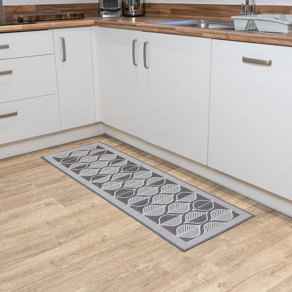 JVL Expression Leaves Rubber Backed Door Runner 50 x 150cm Image 8