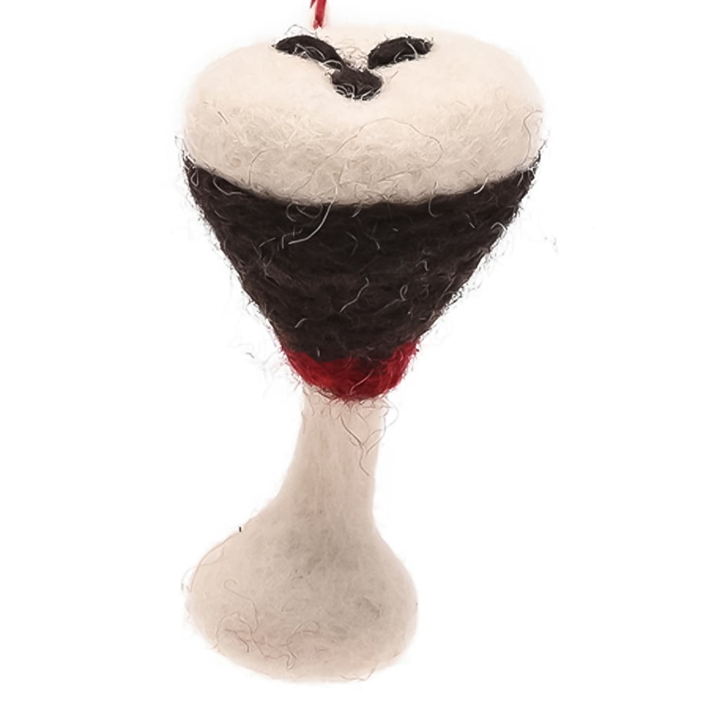 The Seasonal Gift Co Espresso Martini Felt Hanging Decoration 12cm Image 2