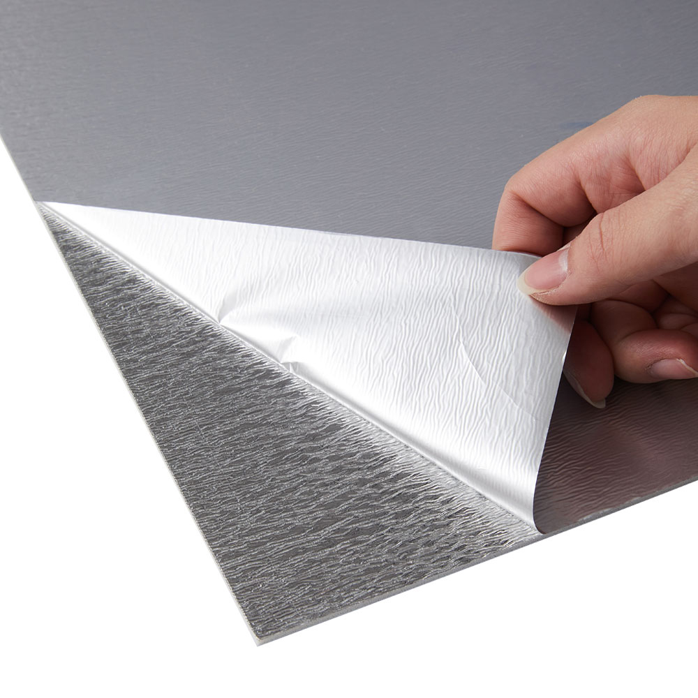 Living and Home Marble Patterned White PVC Self Adhesive Wall Sticker 10 Pack Image 8