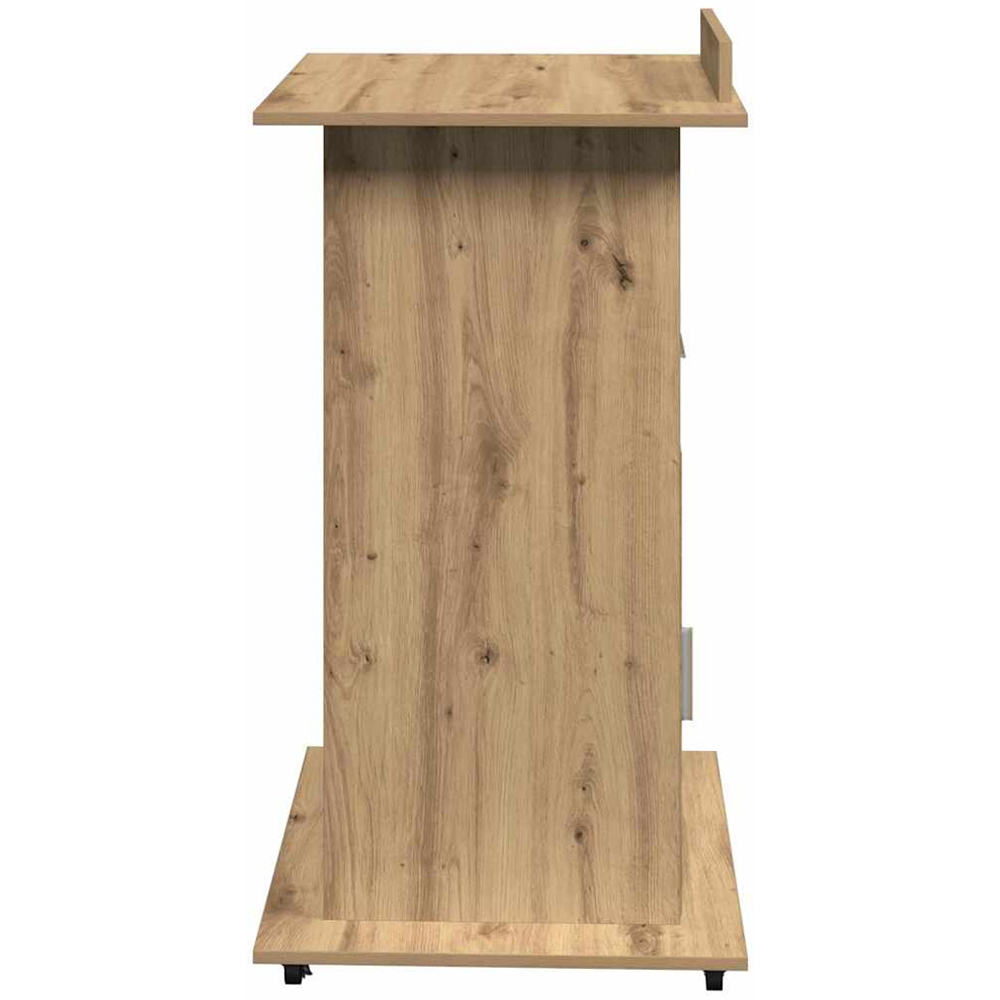 vidaXL Single Door Single Drawer Single Shelf Artisan Oak Office Podium Image 6