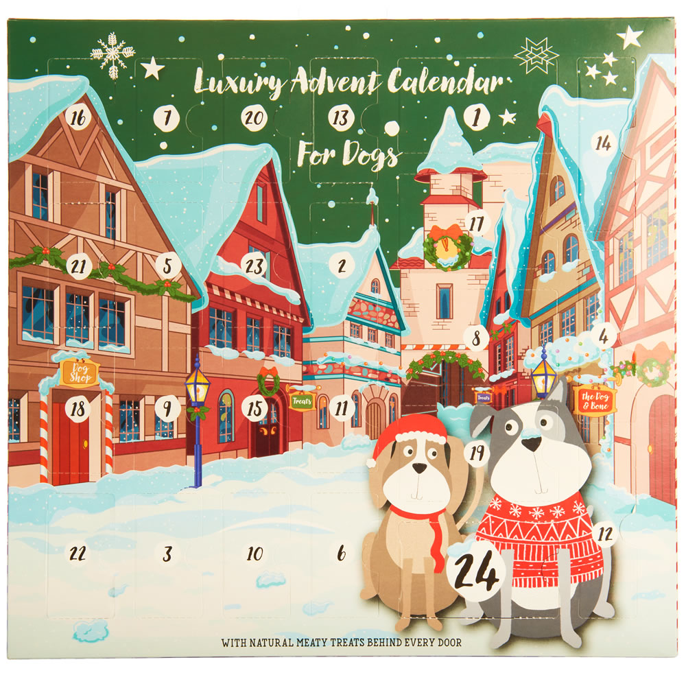 Wilko Christmas Luxury Advent Calendar for Dogs Image 1