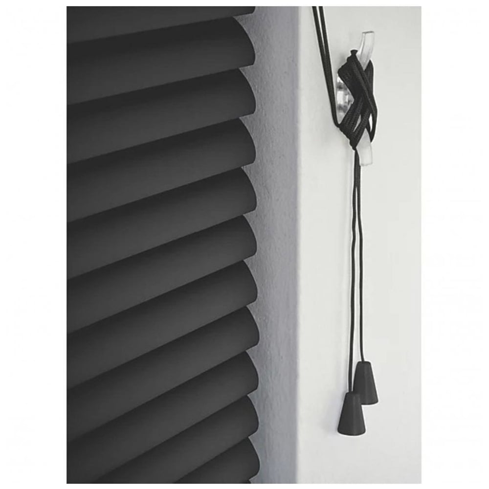 New Edge Blinds PVC Venetian Blind Black 140cm Image 3