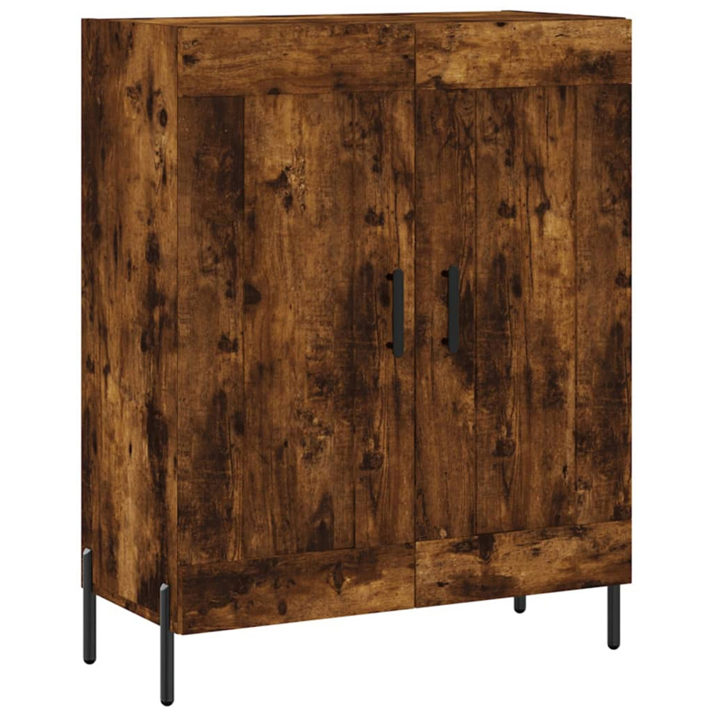 vidaXL 2 Door Smoked Oak Highboard Image 7