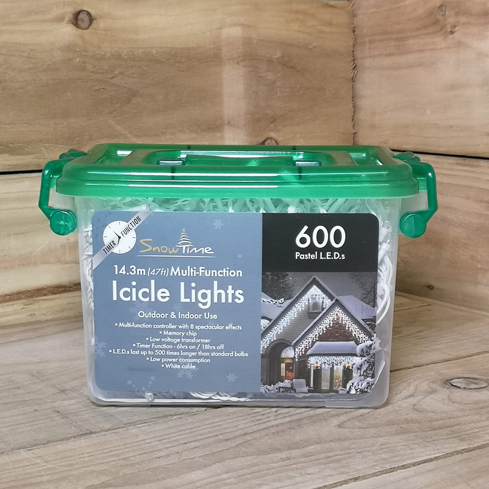 Samuel Alexander 600 LED 8m Multifunction Pastel Icicle Christmas Lights Image 5