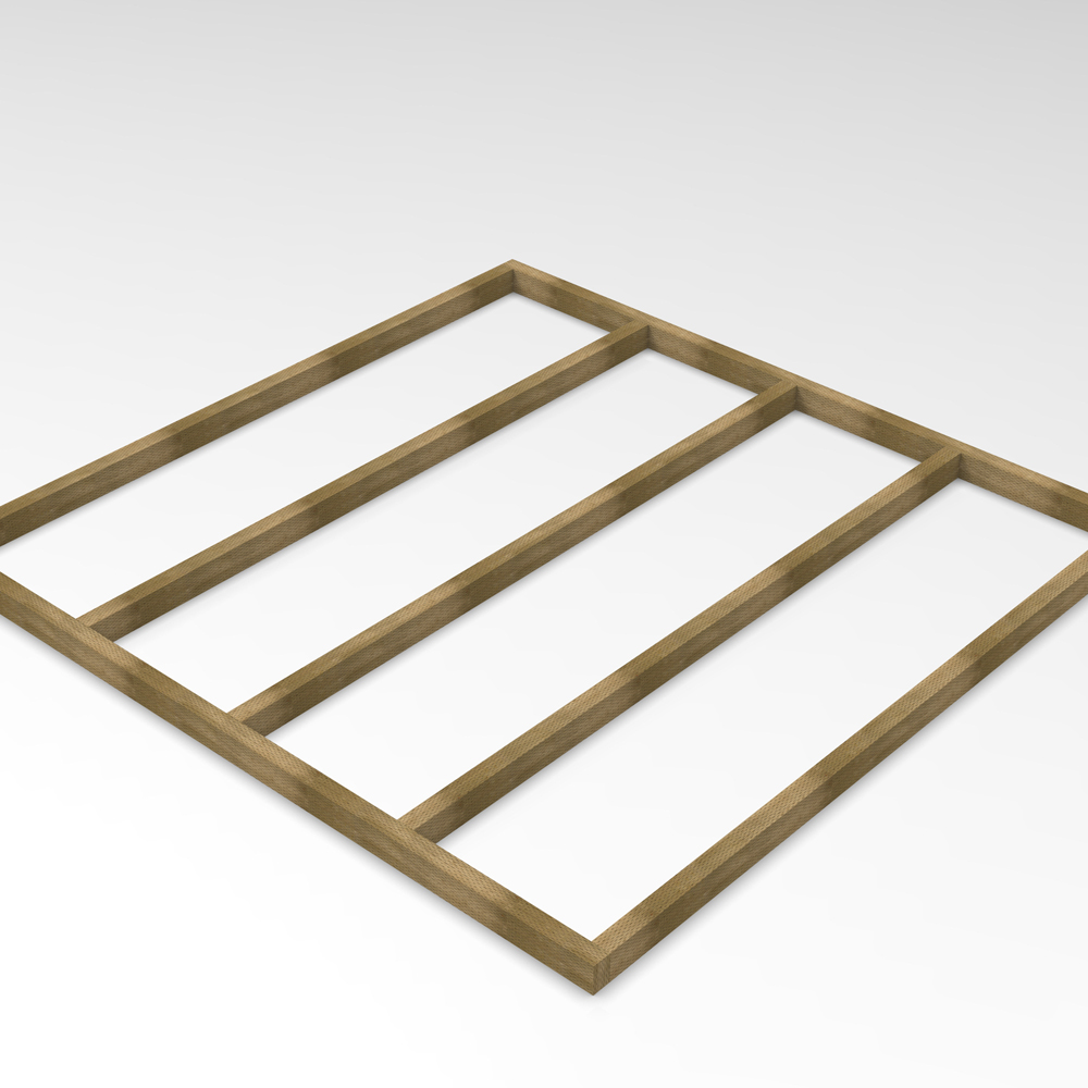 Forest Garden 7 x 7ft Pressure Treated Shed Base Image 3