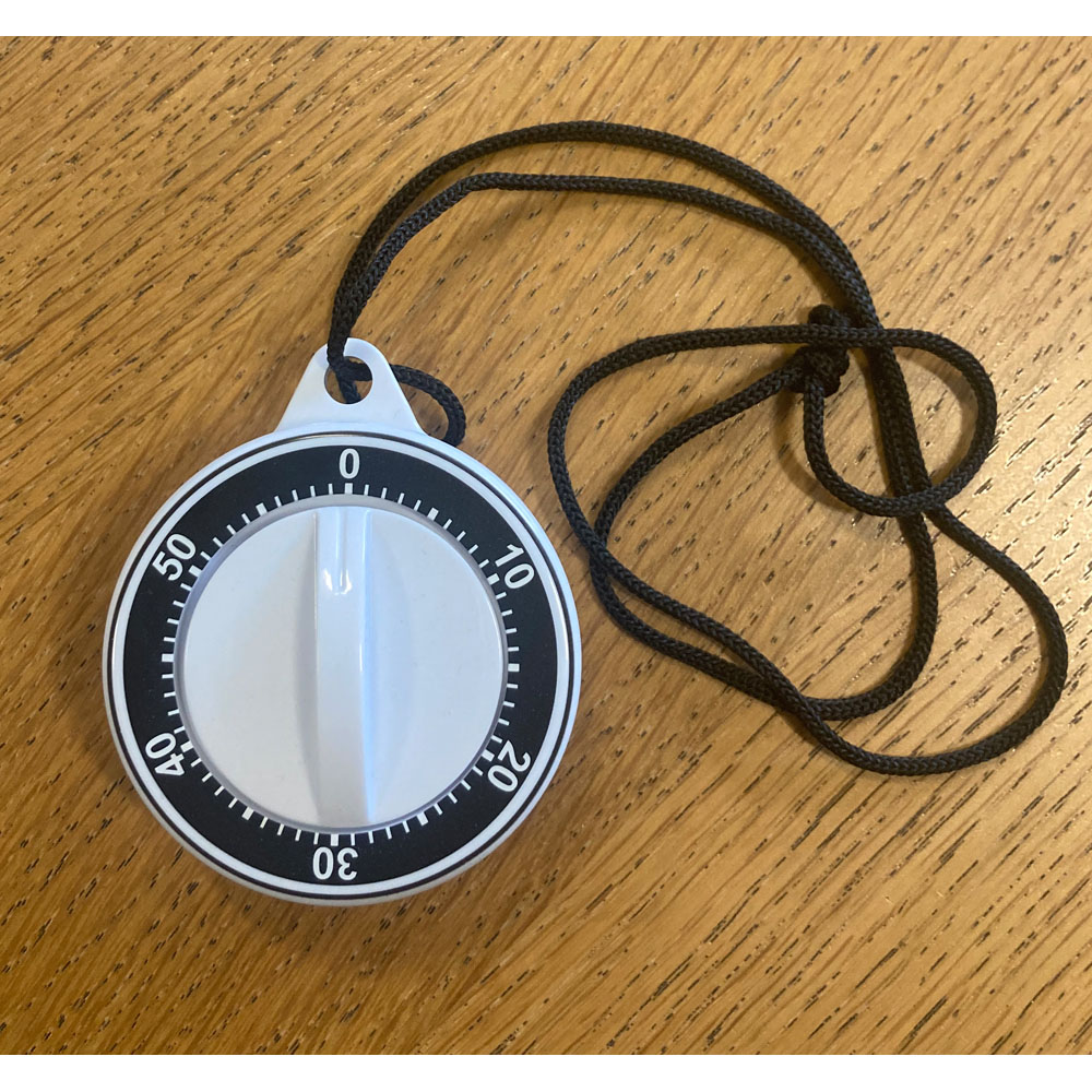 Avilo 60 Minute Magnetic Kitchen Timer with Hanging Rope and Loud Alert Chime Image 2