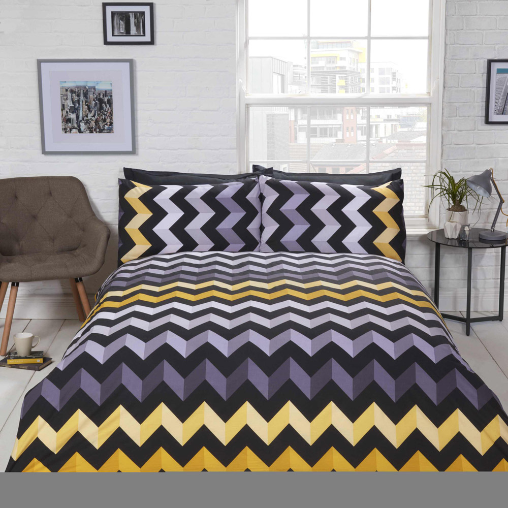 Rapport Home 3D Single Ochre Duvet Set Image 1