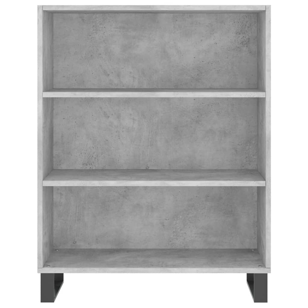 vidaXL 6 Shelf Concrete Grey Highboard Image 5