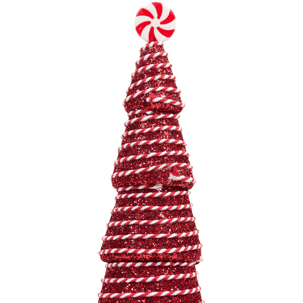 Candy Cane Rope Christmas Tree Decoration Red Image 2