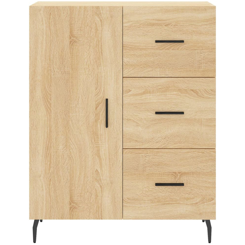 vidaXL 3 Door 3 Drawer Sonoma Oak Highboard Image 8