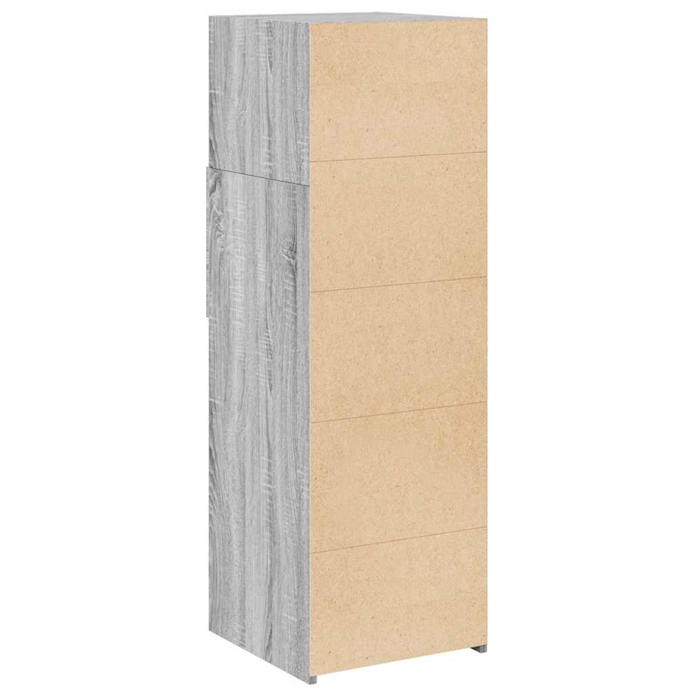 vidaXL 2 Drawer 3 Shelf Grey Sonoma Highboard Image 6