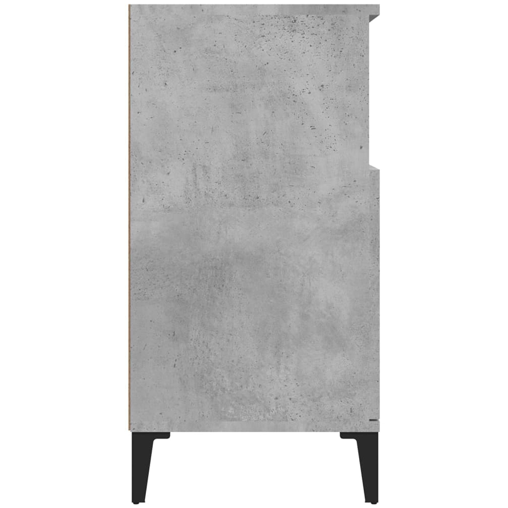 vidaXL 2 Door 2 Shelf Concrete Grey Sideboard Image 6