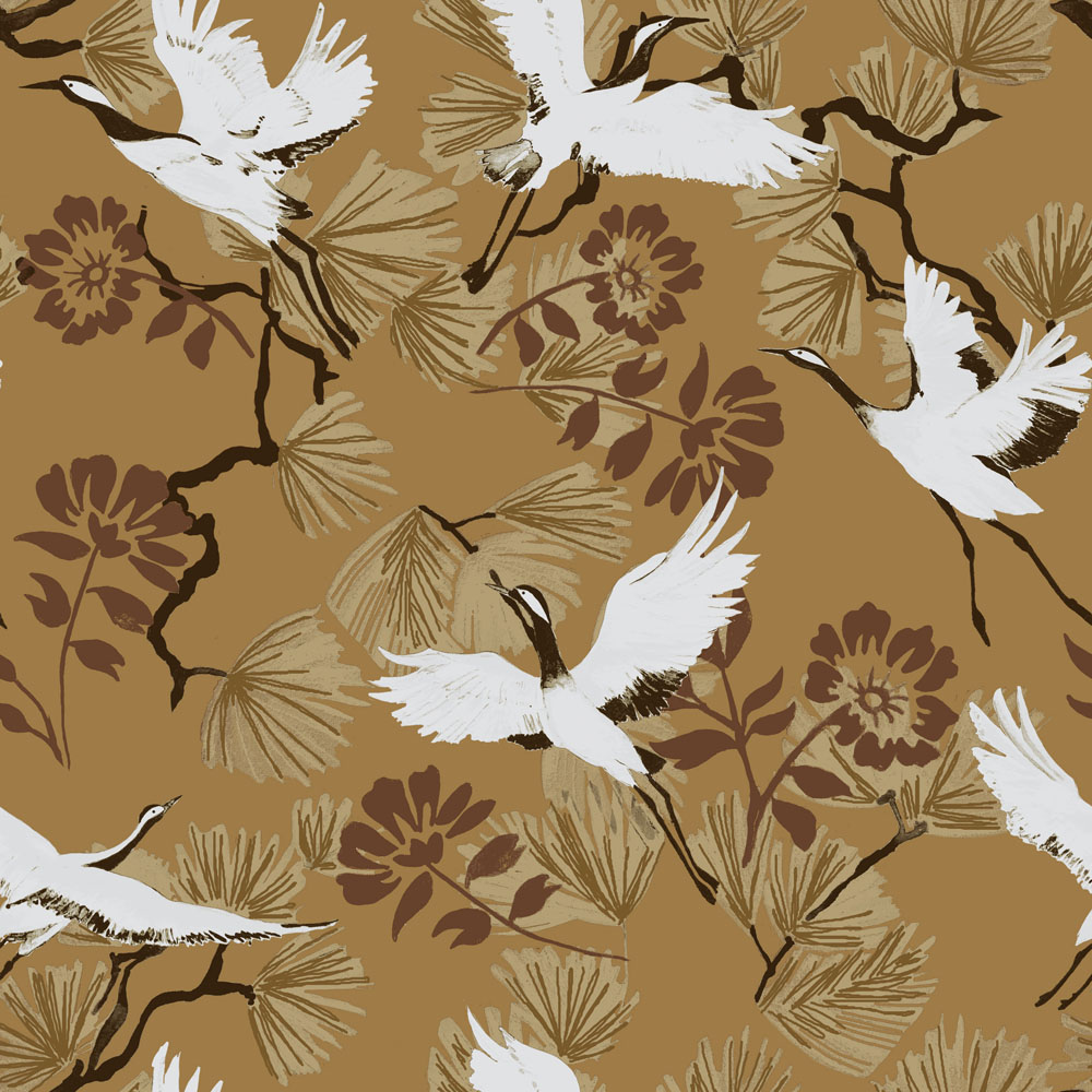 furn. Demoiselle Single Yellow Botanical Duvet Cover Set Image 4