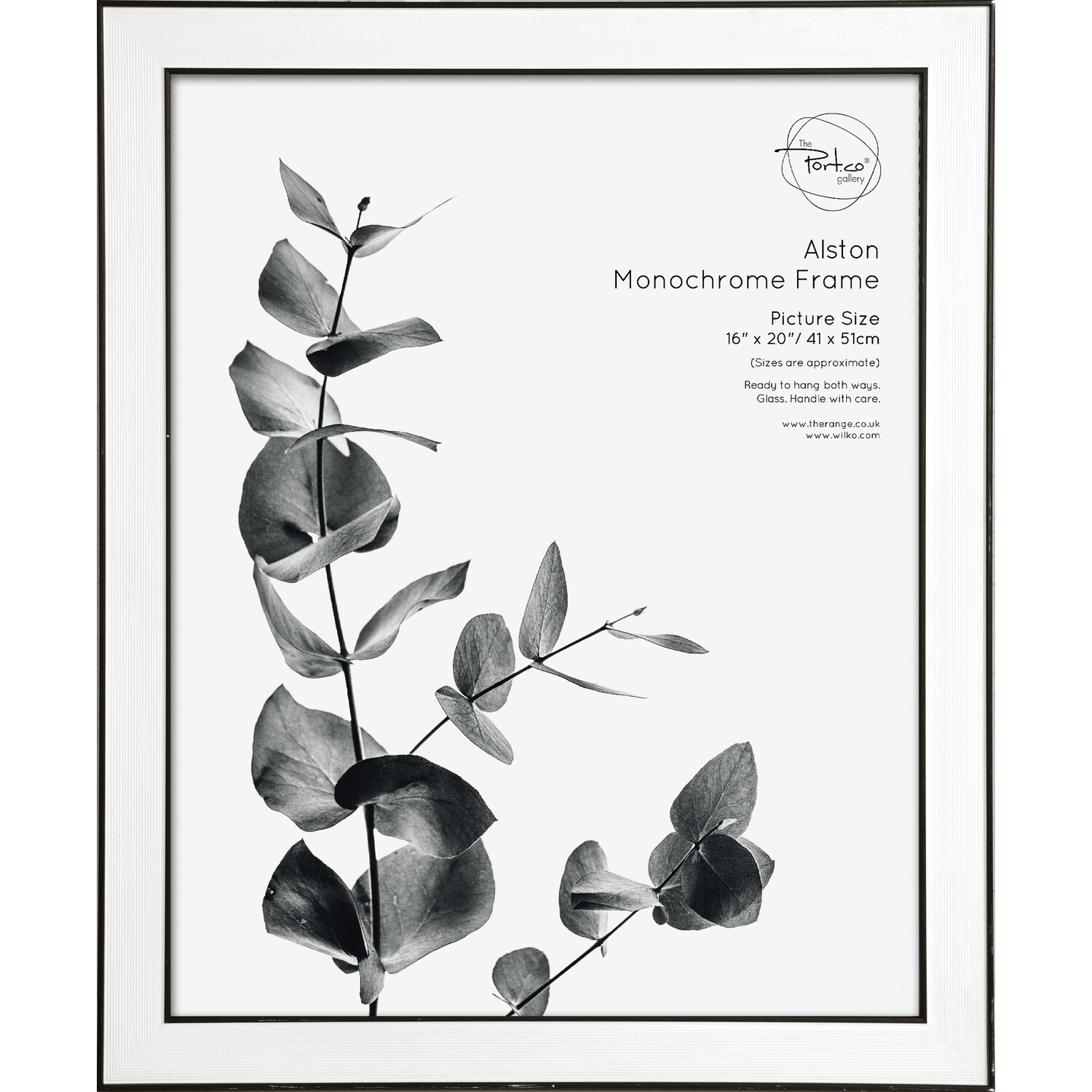 The Port. Co Gallery Alston Monochrome Photo Frame 16 x 20 inch Image 1