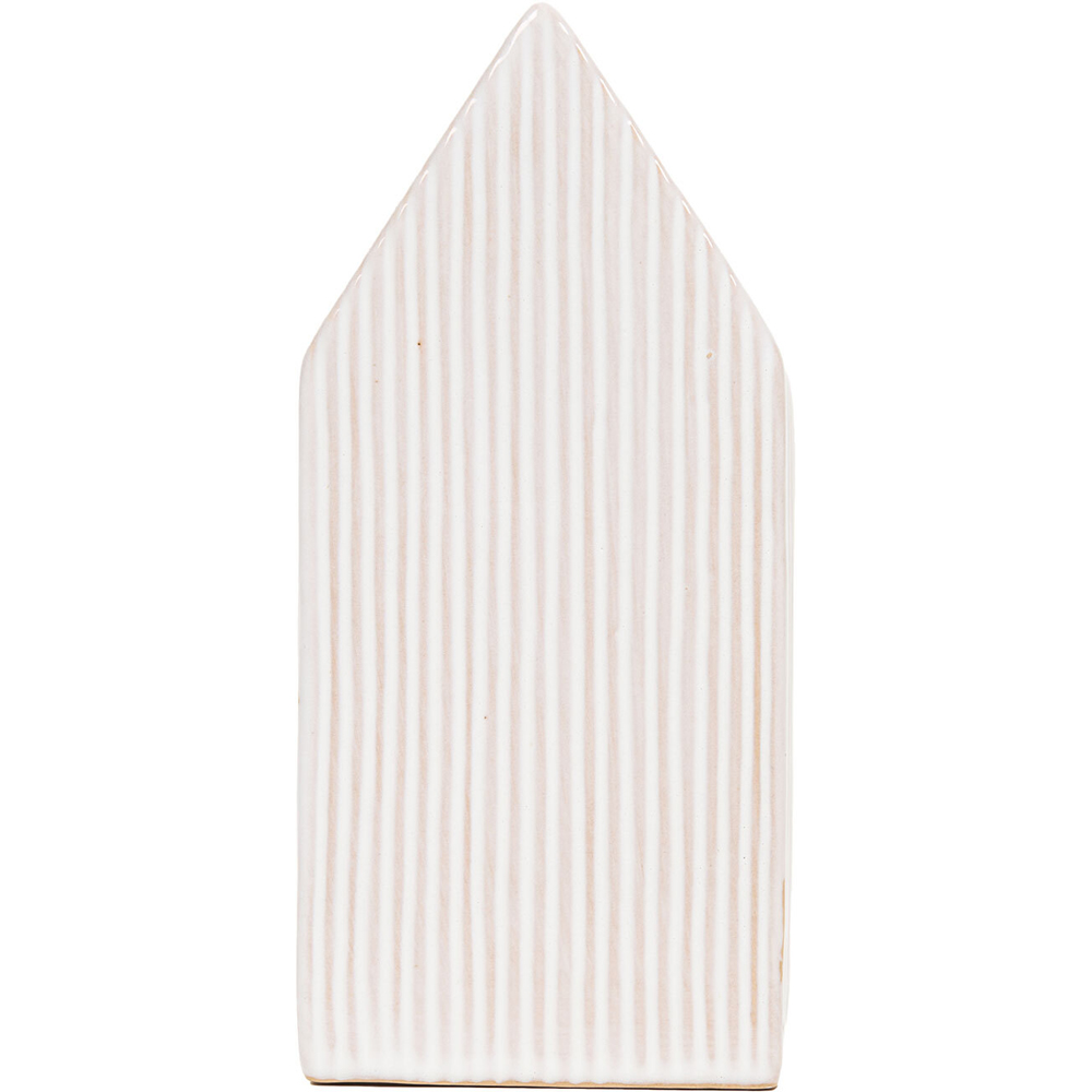 LED Ribbed Bow House Ornament Image 5