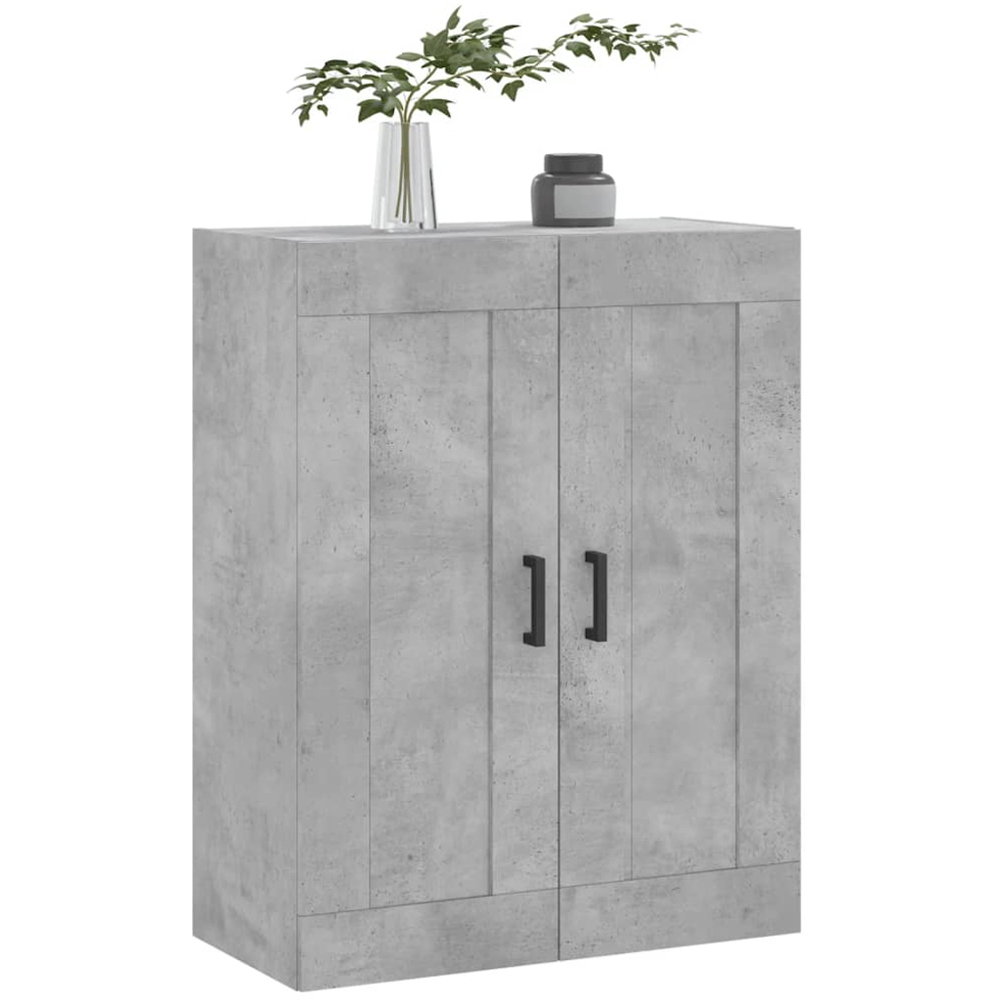 vidaXL 2 Door Concrete Grey Wall Mounted Cabinet Image 4