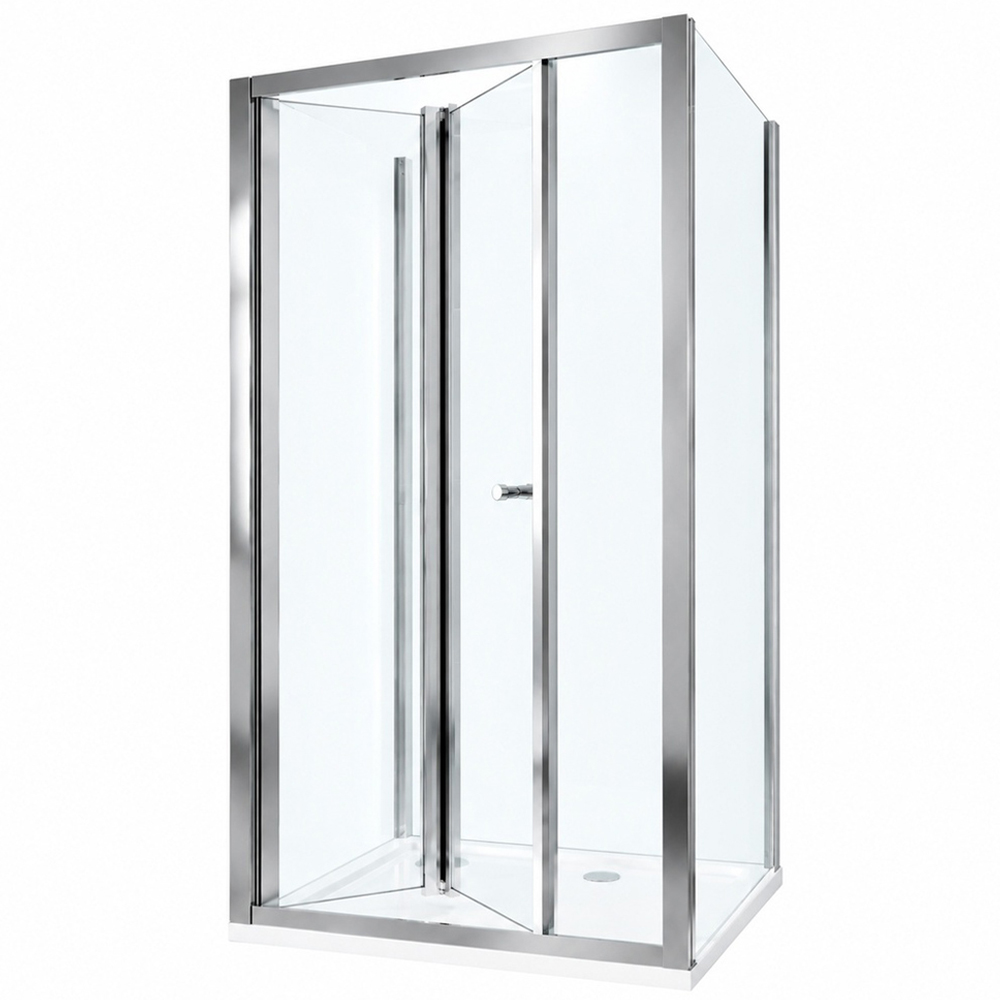 Stech Homes Bi-fold Shower Door with 2 Side Panels 1000 x 1850mm Image 1