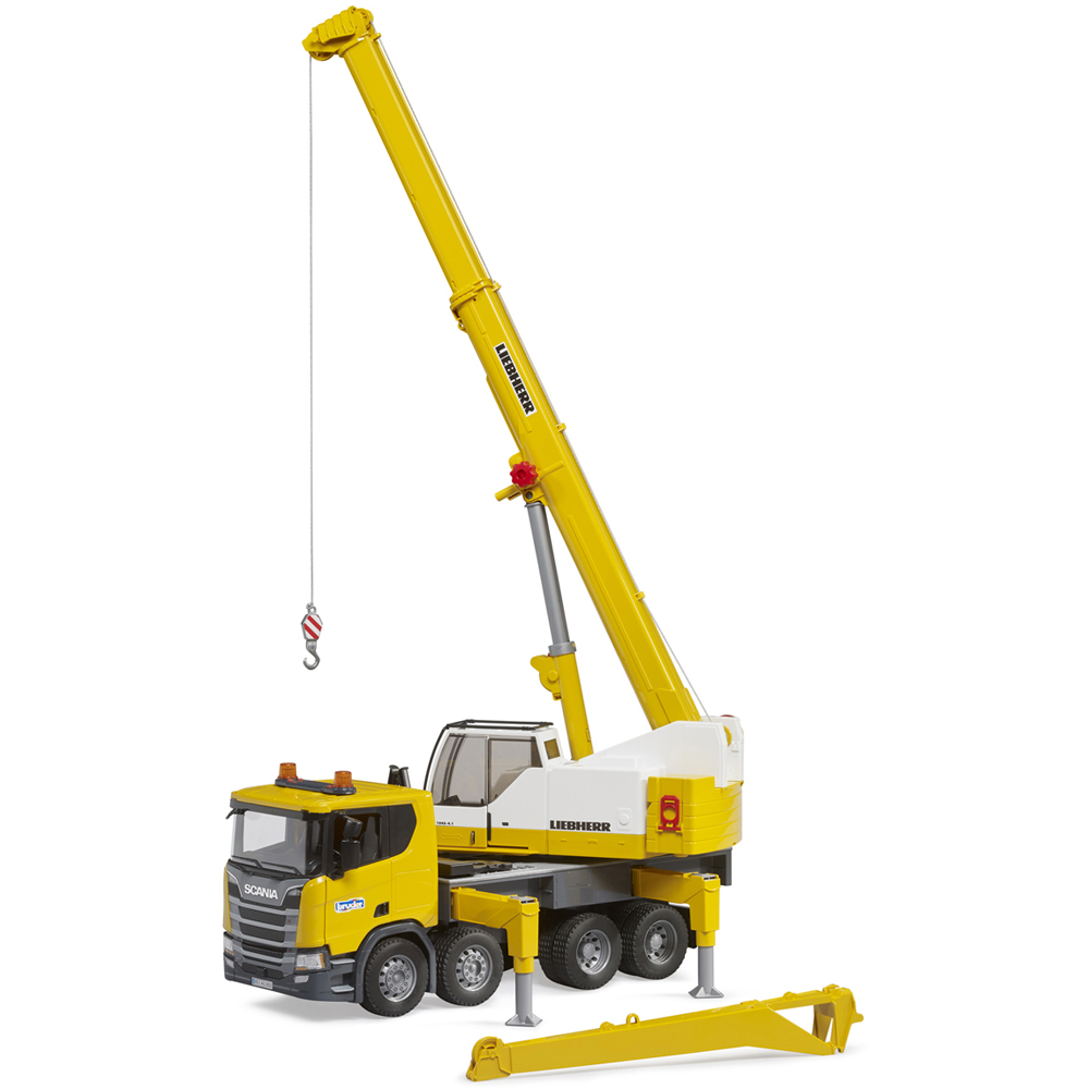 Bruder Kids Scania Super 560R Liebherr Crane Truck with Light and Sound Module Playset Model Image 8